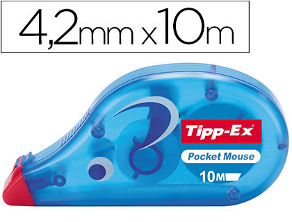 [18636] Corrector tipp-ex cinta pocket mouse 4,2 mm x 10 mt