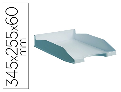 [163449] Bandeja sobremesa archivo 2000 ecogreen plastico 100% reciclado apilable formatos din a4 y folio color azul