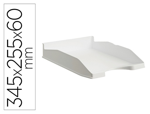 [163448] Bandeja sobremesa archivo 2000 ecogreen plastico 100% reciclado apilable formatos din a4 y folio color blanco