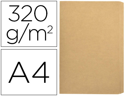 [155303] Subcarpeta cartulina gio folio pocket bolsa con solapa intenso kraft bicolor 320g/m2