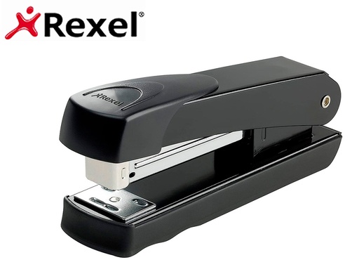 [166504] Grapadora rexel meteor metalica capacidad de grapado 20 hojas usa grapas 24/6 y 26/6 color negro