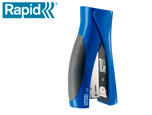 [166494] Grapadora rapid vertical ultimate f20 plastico capacidad de grapado 20 hojas usa grapas 24/6 y 26/6 color