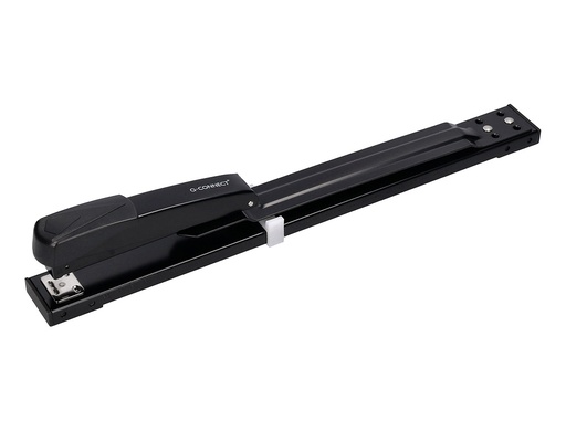 [156136] Grapadora q-connect kf02292 metalica brazo largo capacidad 20 hojas usa grapas 24/6 y 26/6 color negro