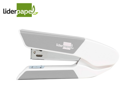 [11444] Grapadora liderpapel con regalo de extraegrapas y caja de 1000 grapas 26/6 capacidad 20h color gris