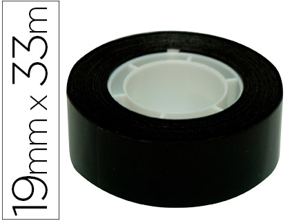 [59375] Cinta adhesiva apli 33 mt x 19 mm color negro