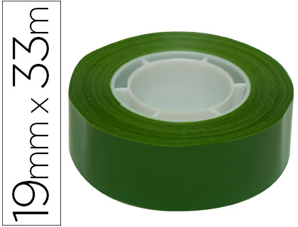 [59374] Cinta adhesiva apli 33 mt x 19 mm color verde