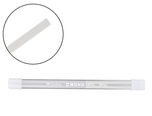 [300004] Repuesto portagomas tombow mono zero rectangular 2,5 x 5 mm tubo con 2 unidades