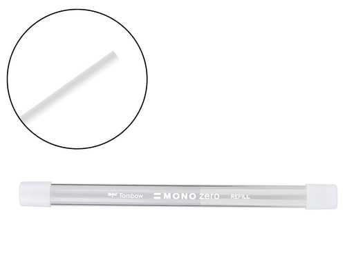 [300003] Repuesto portagomas tombow mono zero redondo 2,3 mm diametro tubo con 2 unidades