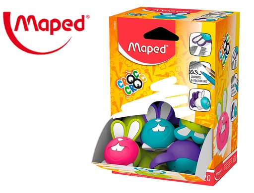 [162260] Goma de borrar maped croc croc duo conejo colores surtidos