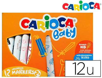 [151839] Rotulador carioca baby 2 años caja 12 colores surtidos