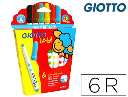 [79512] Rotulador giotto super bebe caja de 6 colores surtidos