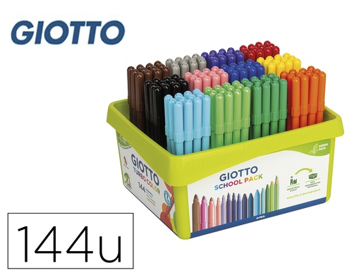 [78296] Rotulador giotto turbo color school pack de 144 unidades 12 colores x 12 unidades