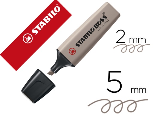 [169636] Rotulador stabilo boss original fluorescente nature colors gris calido