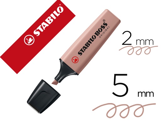 [169633] Rotulador stabilo boss pastel fluorescente 70 nature colors ocre oscuro