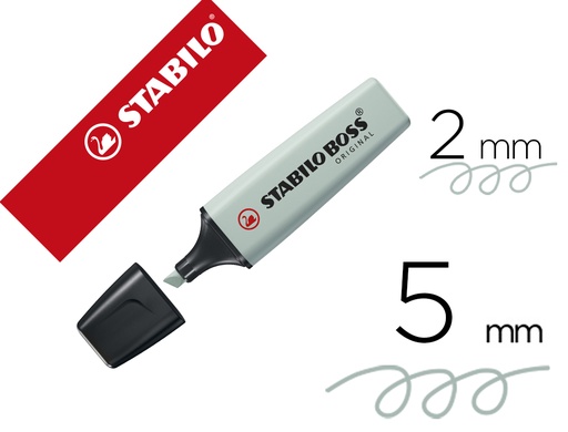 [169632] Rotulador stabilo boss pastel fluorescente 70 nature colors verde tierra