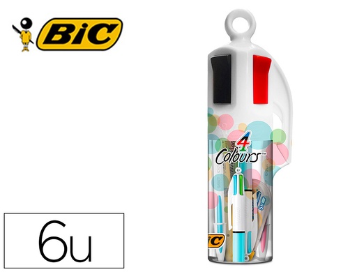 [163324] Set bic megatubo pastel 2 cristal up + 1 cuatro colores pastel + 2 fluorescentes grip pastel + 1 corrector mini