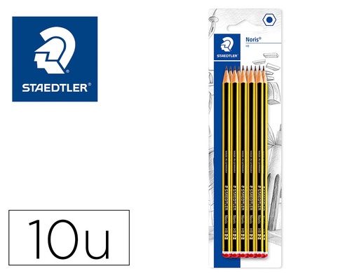 [161354] Lapices de grafito staedtler noris n.2 hb blister de 10 unidades