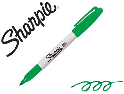 [155879] Rotulador sharpie permanente punta fina verde