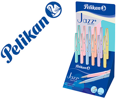 [155762] Boligrafo pelikan jazz pastel expositor de 12 unidades colores surtidos
