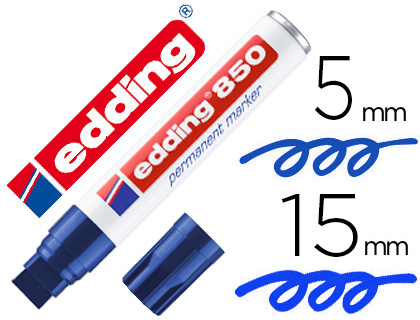 [153698] Rotulador edding marcador permanente 850 azul punta biselada 5-15 mm recargable