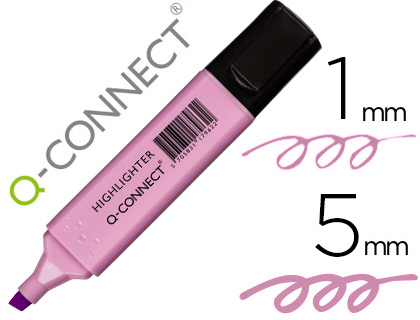 [152532] Rotulador q-connect fluorescente pastel violeta punta biselada