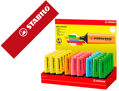 [152086] Rotulador stabilo boss fluorescente 70 expositor de 45 unidades colores surtidos