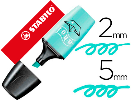 [150769] Rotulador stabilo boss mini pastel love toque de turquesa