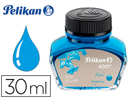[90428] Tinta estilografica pelikan 4001 turquesa bote 30 ml