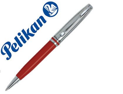 [90359] Boligrafo pelikan metal jazz + estuche de regalo color cuerpo surtido escritura negra