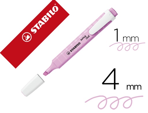 [89418] Rotulador stabilo fluorescente swing cool pastel fucsia helado