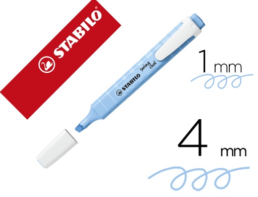 [89416] Rotulador stabilo fluorescente swing cool pastel azul ventoso