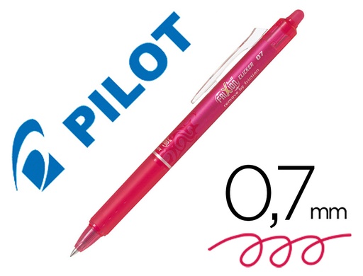 [79623] Boligrafo pilot frixion clicker borrable 0,7 mm color rosa
