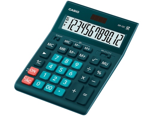 [170870] Calculadora casio gr-12c-dg-w sobremesa 12 digitos color verde oscuro