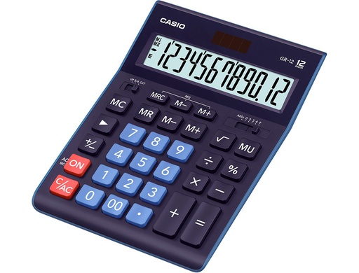 [170869] Calculadora casio gr-12-bu-w sobremesa 12 digitos color azul