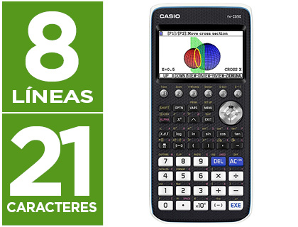 [155202] Calculadora casio fx-cg50 cientifica grafica 8 lineas 21 caracteres pantalla color 3d memoria 16 mb conexion usb