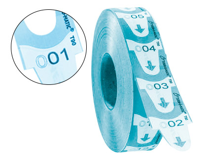 [77949] Tickets turnomatic 31x67 mm color azul rollo 4000 tickets