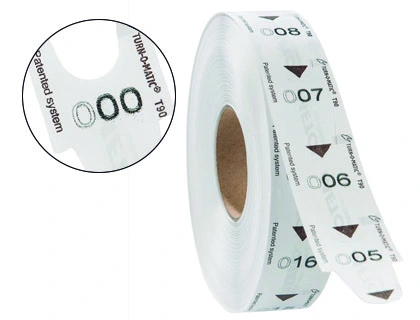 [44300] Tickets turnomatic 31x67mm color blanco rollo 4000 tickets