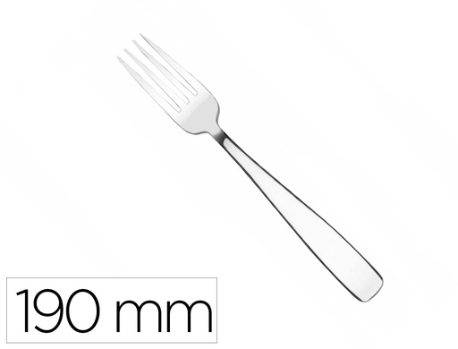[171620] Tenedor lacor mesa hotel acero inoxidable 18/10 longitud 190 mm