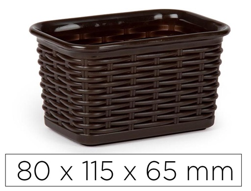 [170909] Bandeja plastico plasticforte nº 5 mimbre colores surtidos 80x115x65 mm