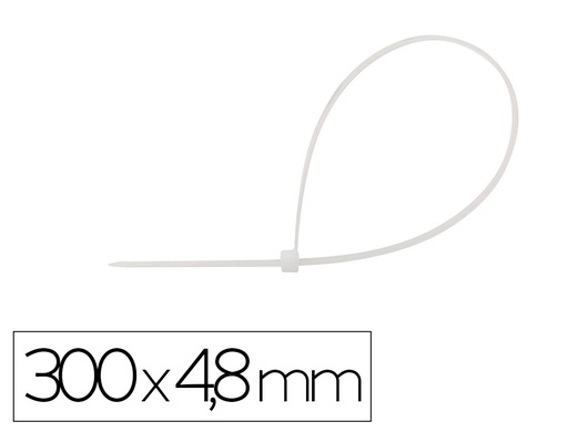 [170698] Brida q-connect color blanco 300x4,8 mm bolsa de 100 unidades