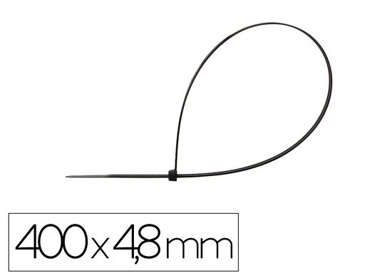 [170697] Brida q-connect color negro 400x4,8 mm bolsa de 100 unidades