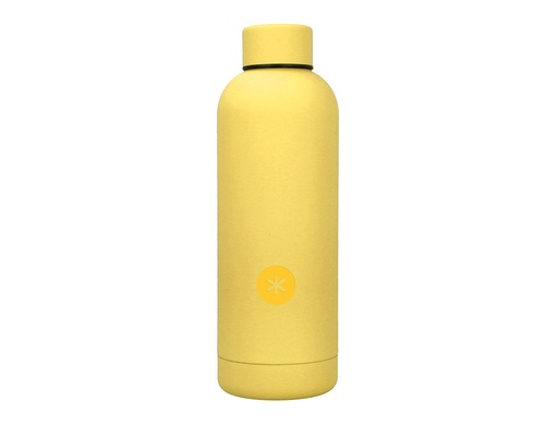 [169932] Botella portaliquidos antartik isotermica acero inoxidable libre de bpa color amarillo 500 ml