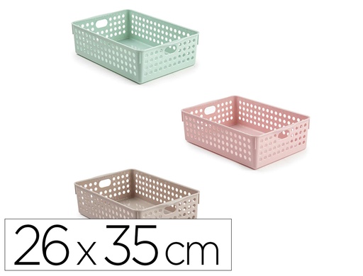 [167540] Cesta ordenacion plastiforte atlas nº 4 260x350 mm colores surtidos