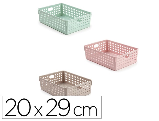 [167539] Cesta ordenacion plastiforte atlas nº 3 200x290 mm colores surtidos