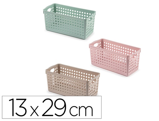 [167537] Cesta ordenacion plastiforte atlas nº 1 130x290 mm colores surtidos