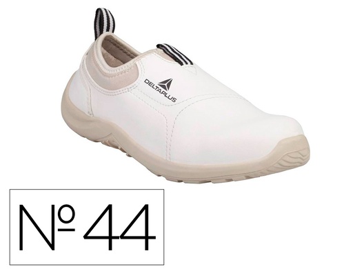 [166741] Zapatos de seguridad deltaplus microfibra pu suela pu mono-densidad color blanco talla 44