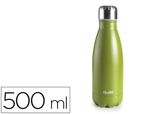 [165281] Botella portaliquidos ibili acero inoxidable termo color musgo capacidad 500 ml