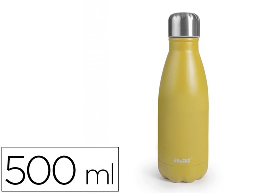 [165280] Botella portaliquidos ibili acero inoxidable termo color mango capacidad 500 ml