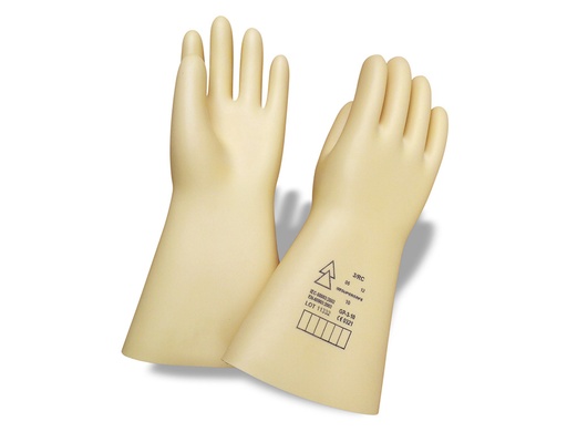 [160754] Guantes faru latex aislante proteccion electrica hasta 500 voltios clase 00 talla 9 color beige