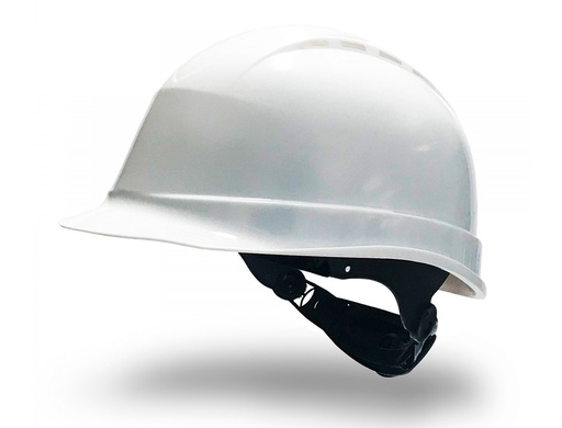 [160749] Casco faru polietileno ventilado 6 puntos fijacion ajuste ruleta color blanco